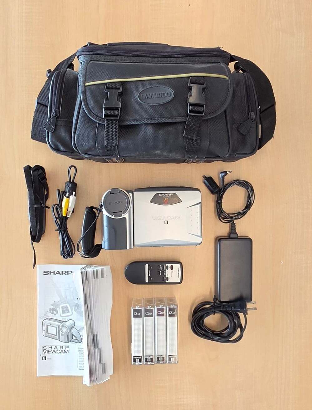 Sharp Viewcam 8 VL-A110U Camcorder Bundle With Bag & Accessories Tested & Works!